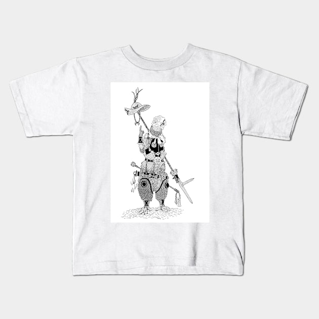 Frog mercenary capitan Kids T-Shirt by Harinedzumi